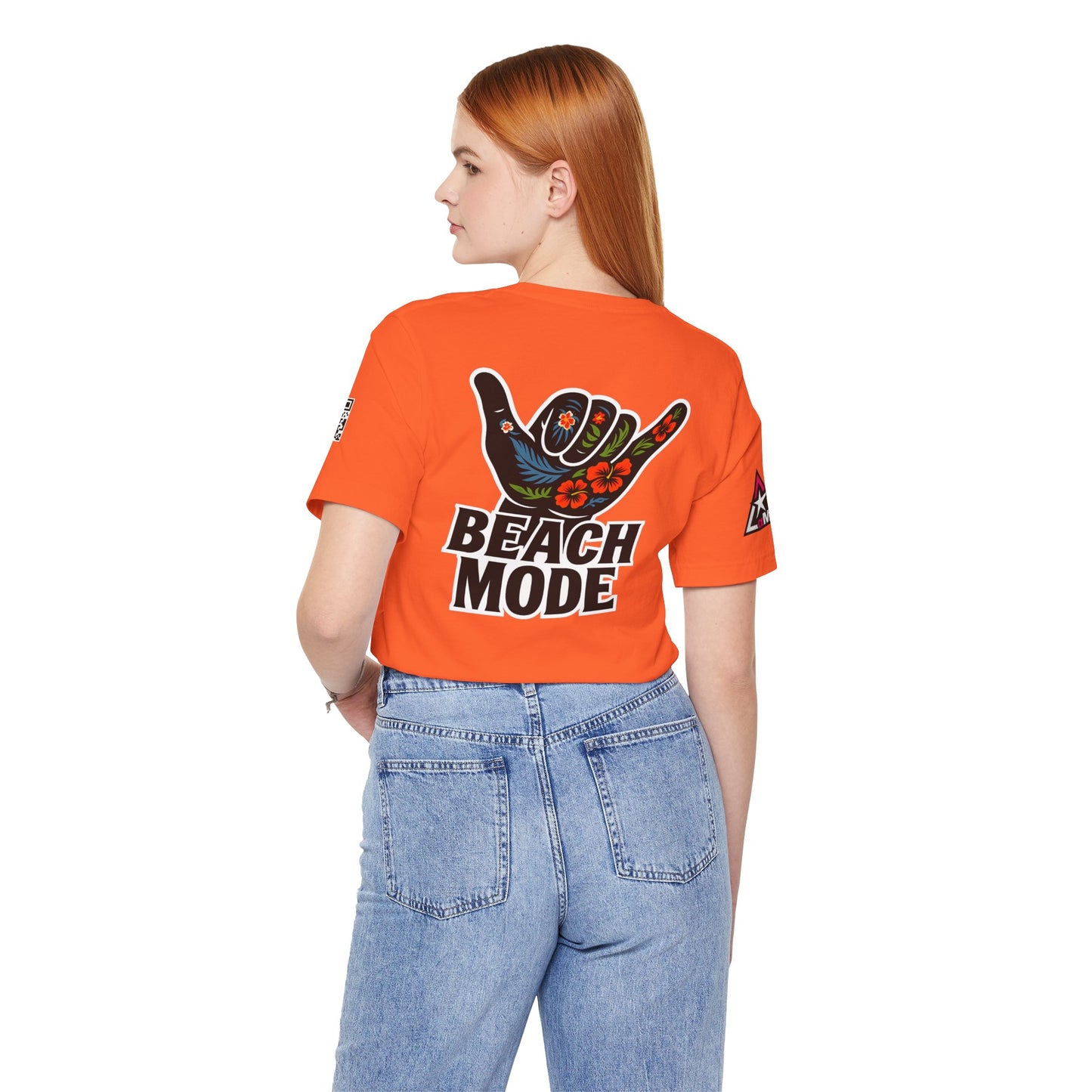 Beach Mode Graphic T-Shirt | Shaka Hand Tropical Tee | Summer Streetwear