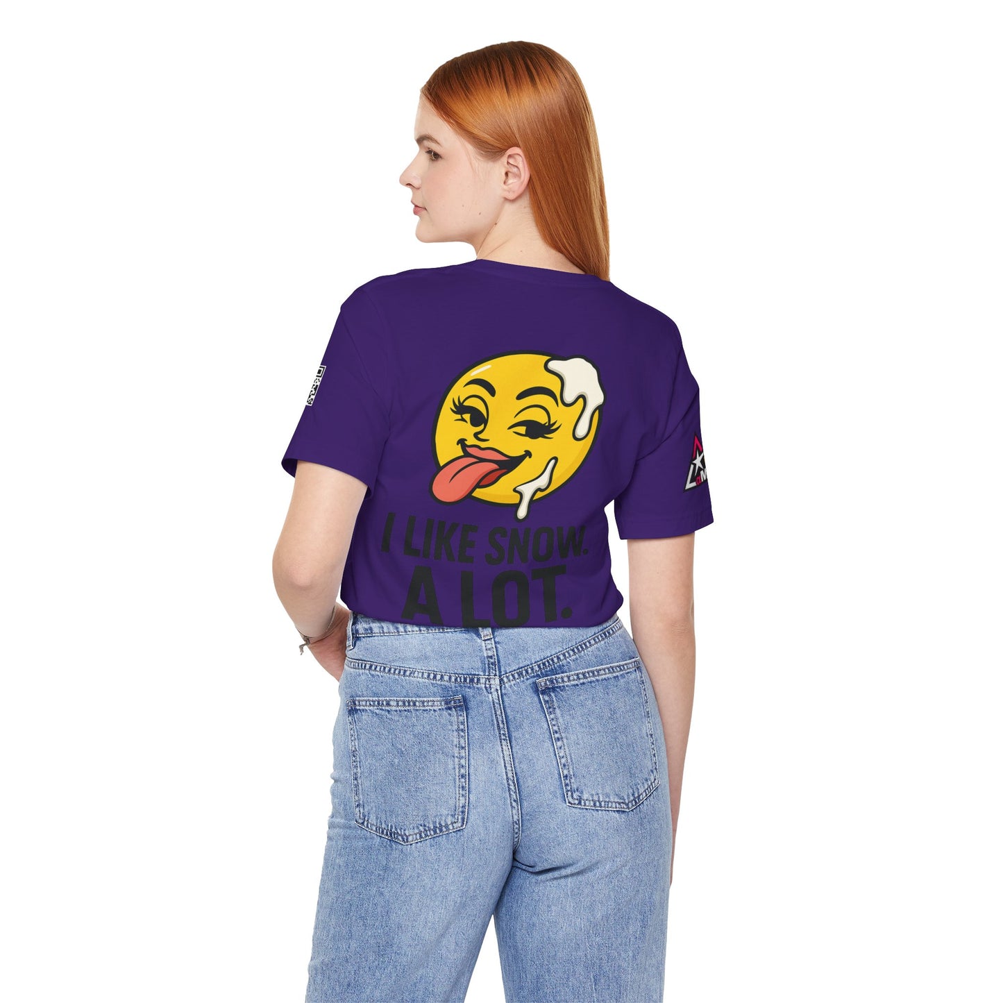 I Like Snow. A Lot. Graphic T-Shirt | Funny Winter Tee | Cheeky Snow Lover Shirt