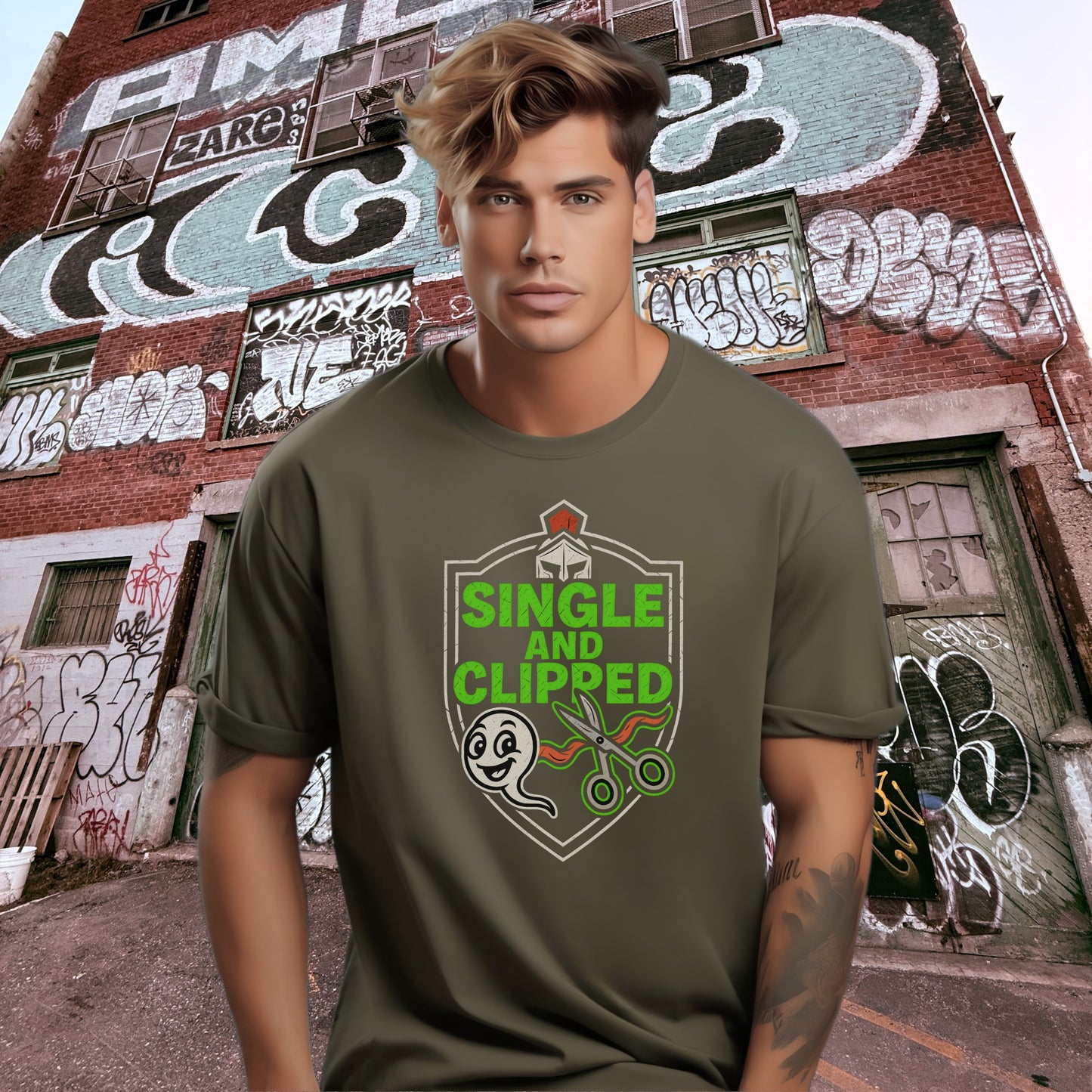 Single And Clipped Graphic T-Shirt product