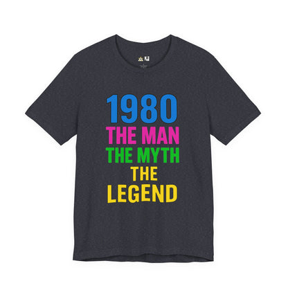 Born a Legend Since 1980 (editable)– Unisex Streetwear Graphic Tee