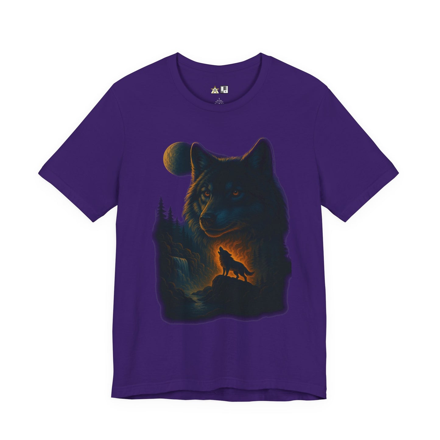 Midnight Wolf Instinct Tee – Unisex Streetwear Graphic Tee