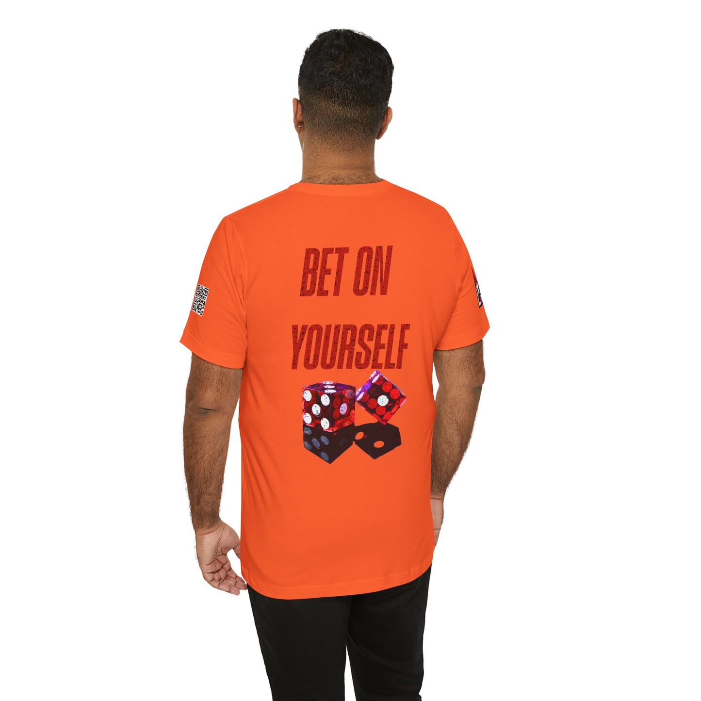 BET ON YOURSELF Graphic T-Shirt | Motivational Streetwear Tee | Dice Graphic Shirt