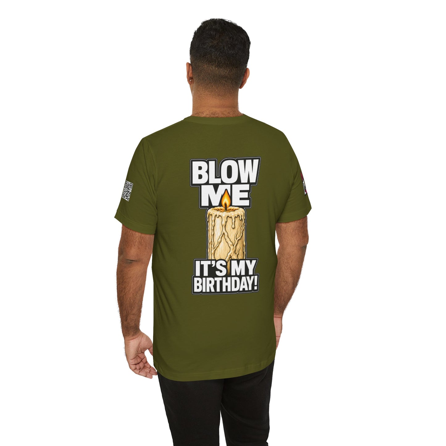 Blow Me, It’s My Birthday – Funny Birthday Candle Graphic Tee