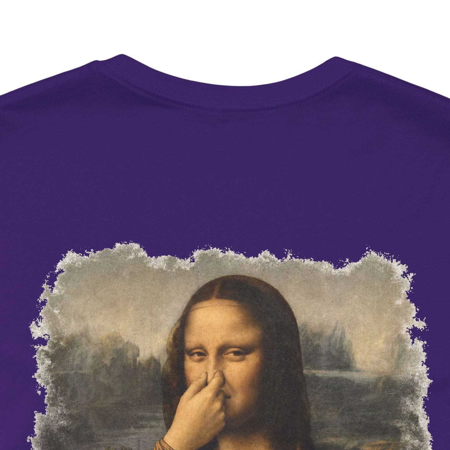 Something Smells Like Bullshit Graphic T-Shirt | Mona Lisa Parody Tee