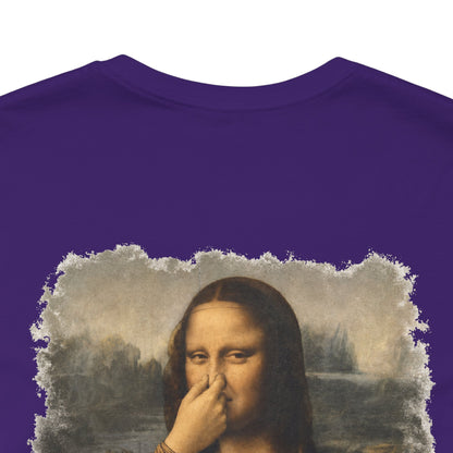 Something Smells Like Bullshit Graphic T-Shirt | Mona Lisa Parody Tee
