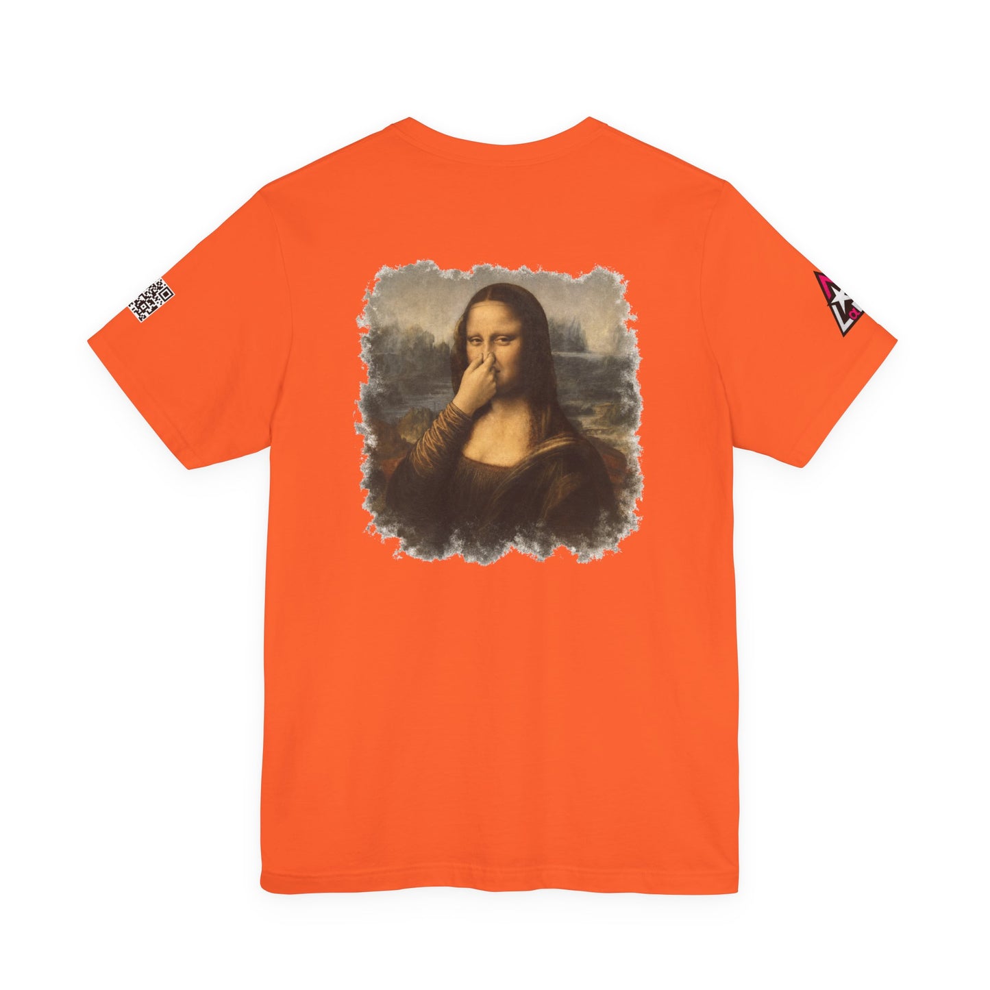 Something Smells Like Bullshit Graphic T-Shirt | Mona Lisa Parody Tee
