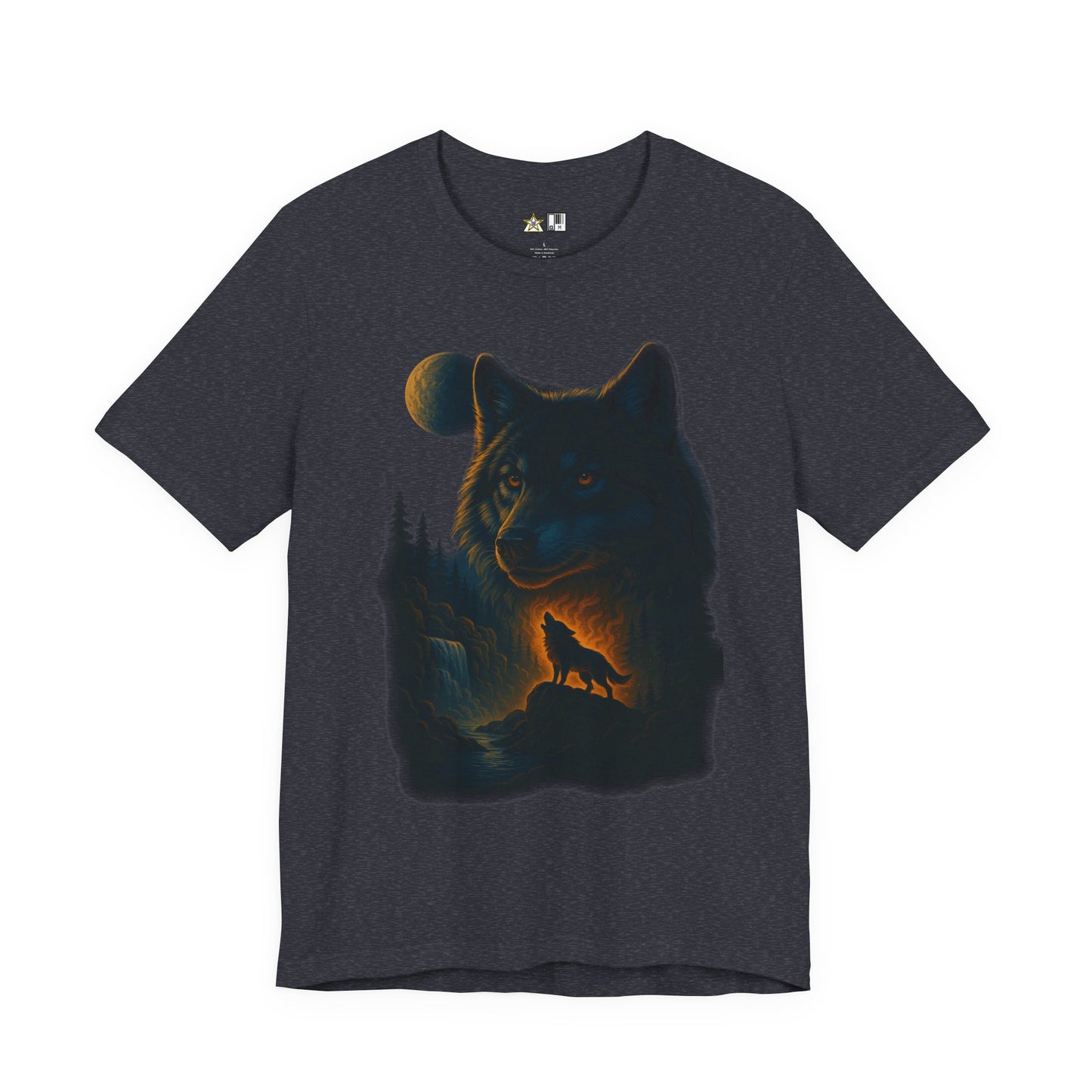 Midnight Wolf Instinct Tee – Unisex Streetwear Graphic Tee