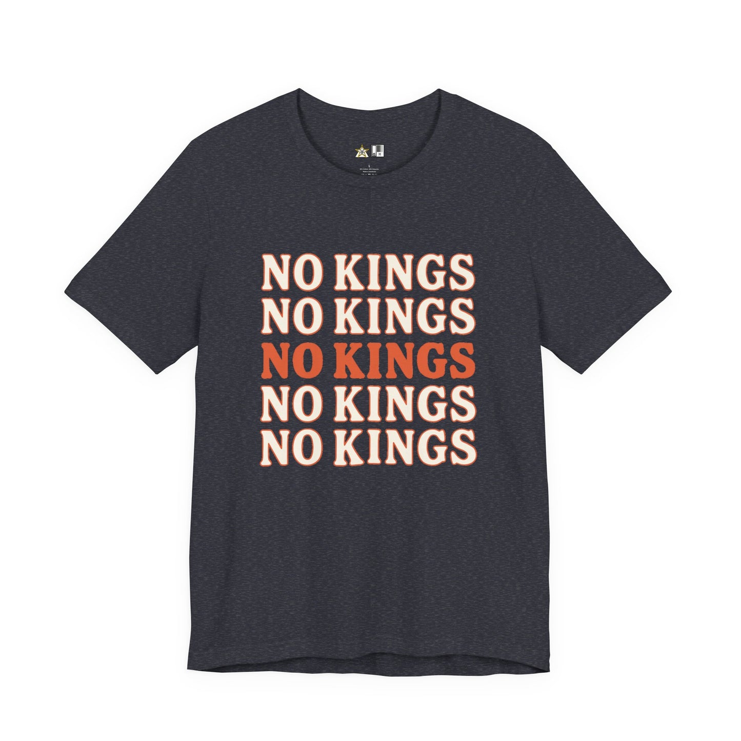 No Kings Pattern Dominance – Unisex Streetwear Graphic Tee