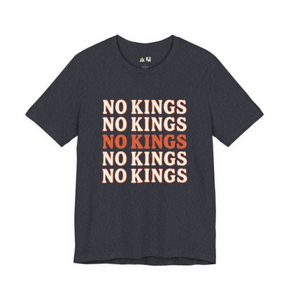 No Kings Pattern Dominance – Unisex Streetwear Graphic Tee