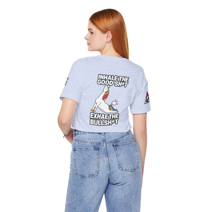 Inhale the Good Shit, Exhale the Bullshit – Funny Unicorn Graphic Tee