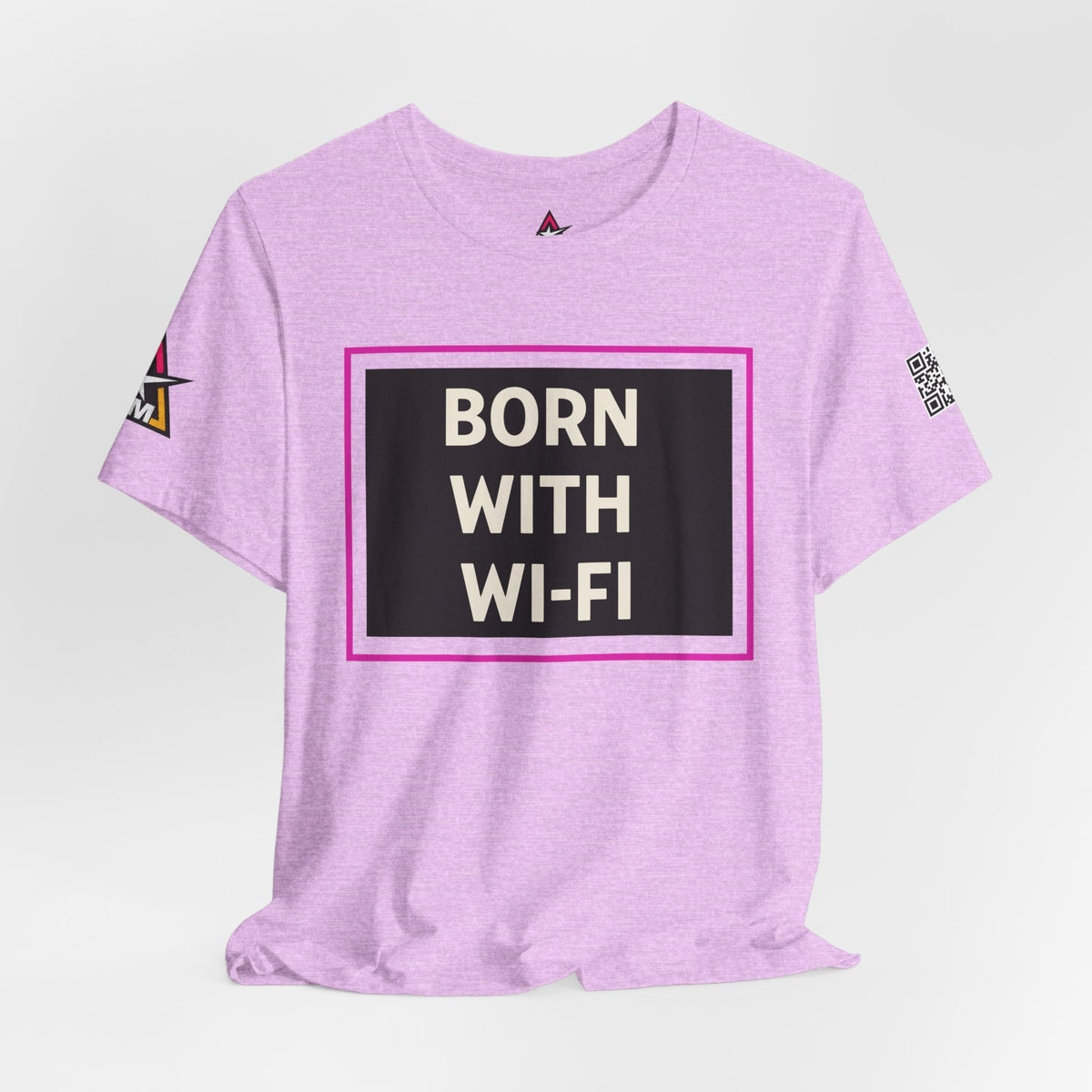BORN WITH WI-FI | Funny Millennial Graphic Tee | Tech Humor Streetwear