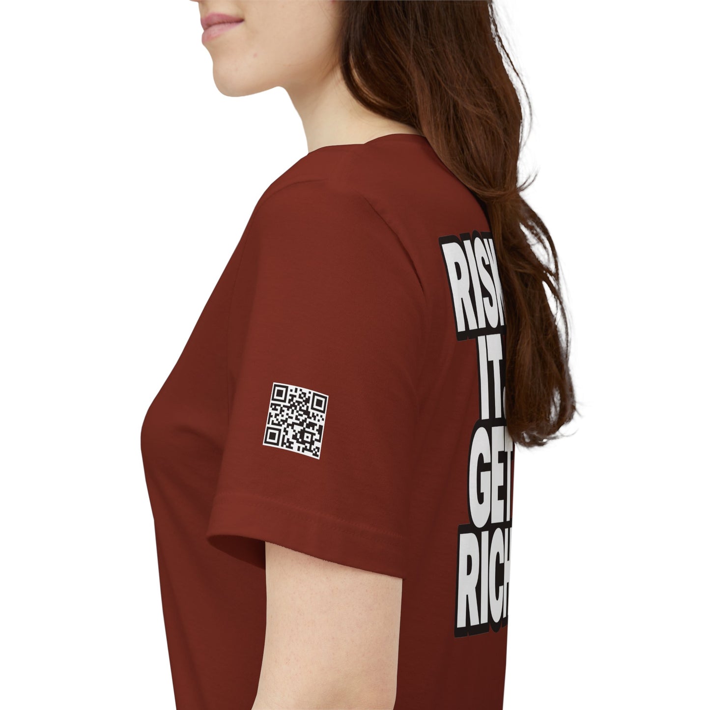 Risk It. Get Rich. – Bold Motivational Graphic Tee