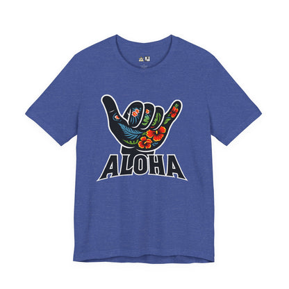 Aloha Shaka Floral Vibe – Unisex Streetwear Graphic Tee