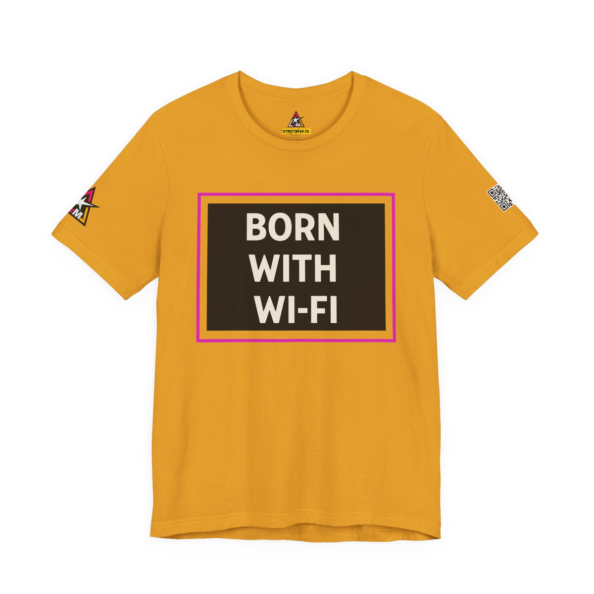 BORN WITH WI-FI | Funny Millennial Graphic Tee | Tech Humor Streetwear