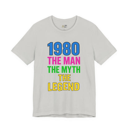 Born a Legend Since 1980 (editable)– Unisex Streetwear Graphic Tee