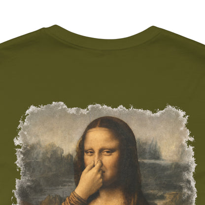 Something Stinks – Funny Mona Lisa Parody Graphic Tee