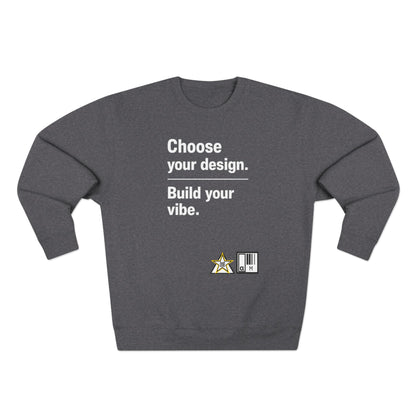 Custom Alpha Crewneck Choose Your Design Build Your Vibe Crewneck Sweatshirt