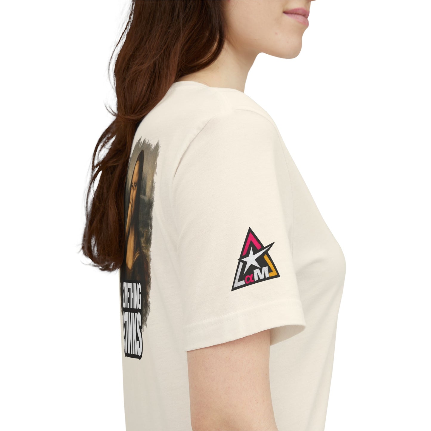 Something Stinks – Funny Mona Lisa Parody Graphic Tee