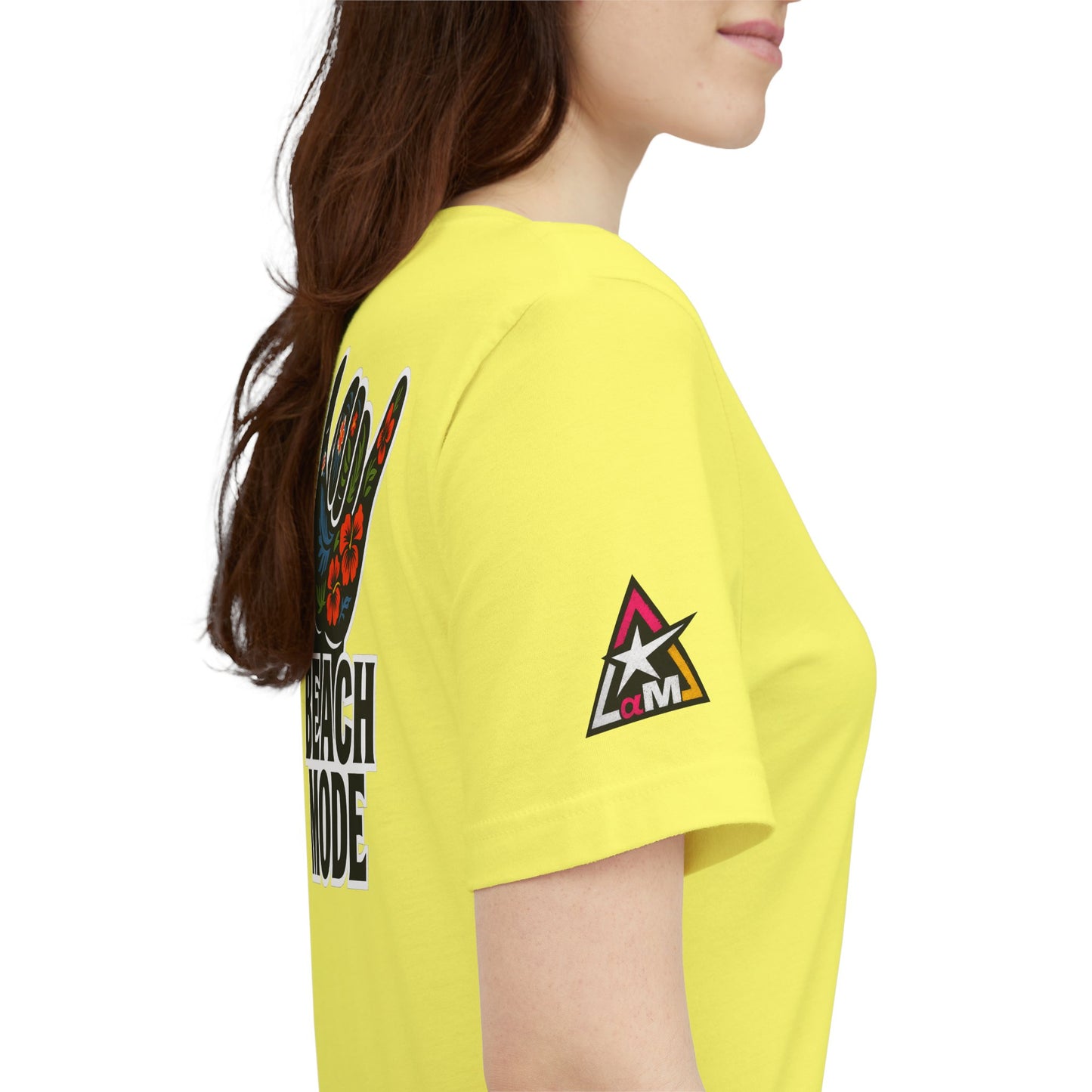 Beach Mode Graphic T-Shirt | Shaka Hand Tropical Tee | Summer Streetwear