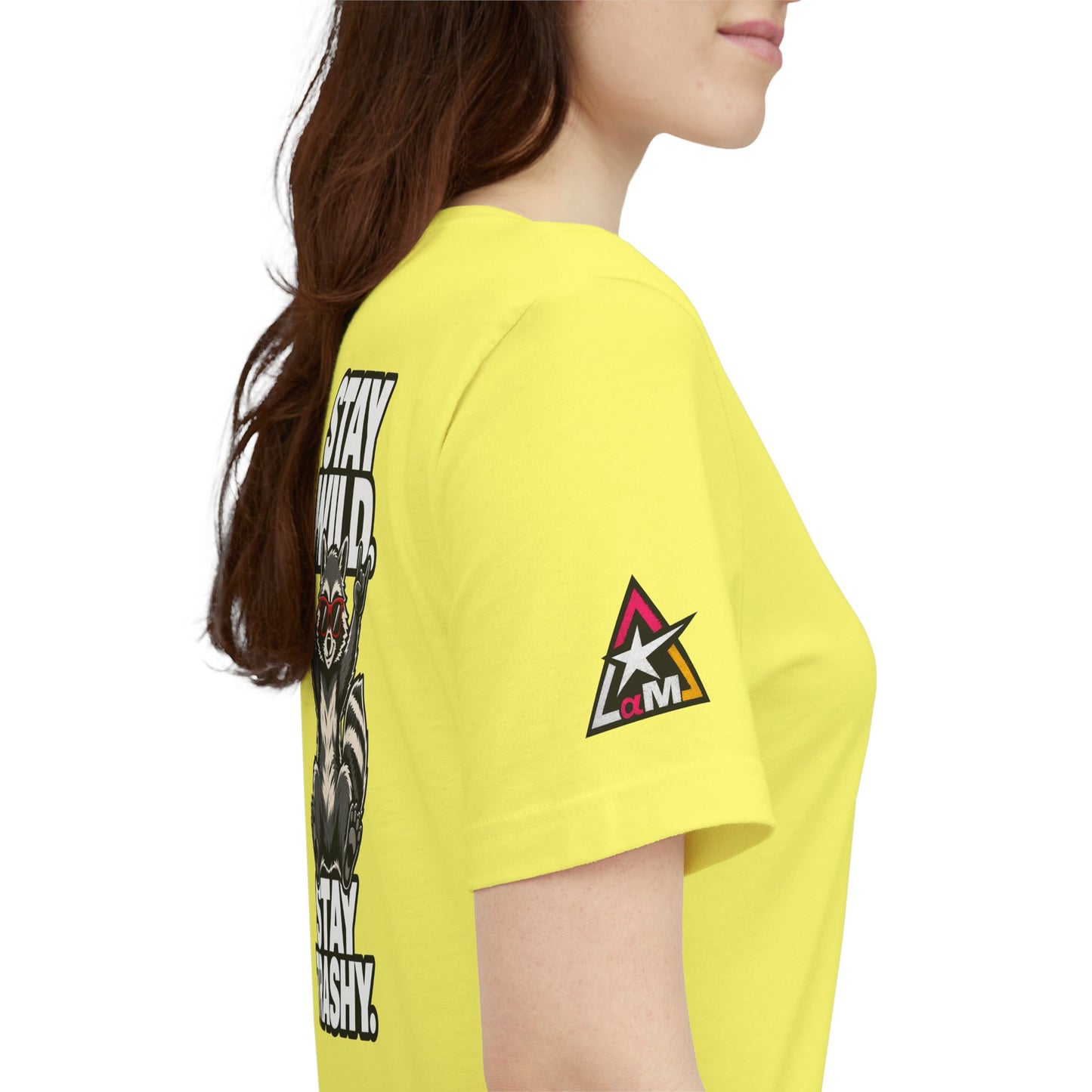 Stay Wild, Stay Trashy – Funny Raccoon Graphic Tee