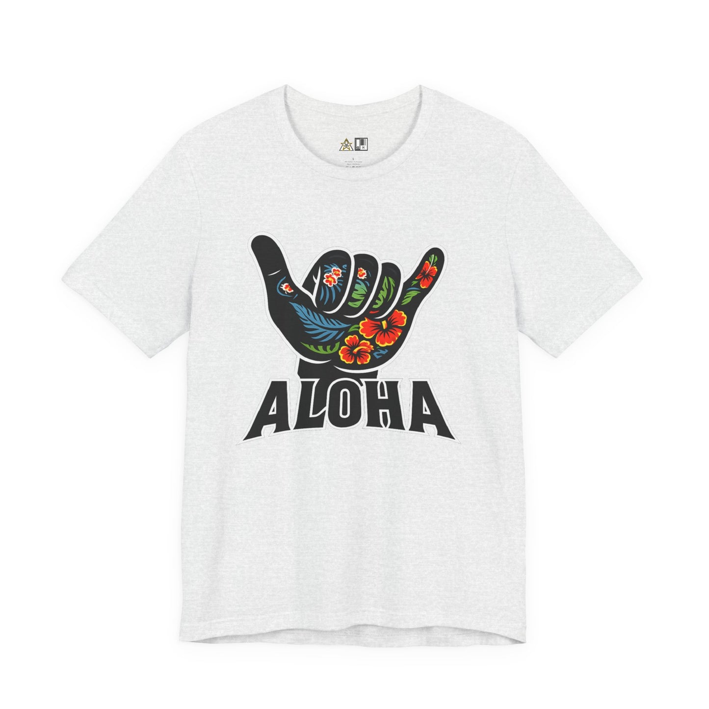 Aloha Shaka Floral Vibe – Unisex Streetwear Graphic Tee