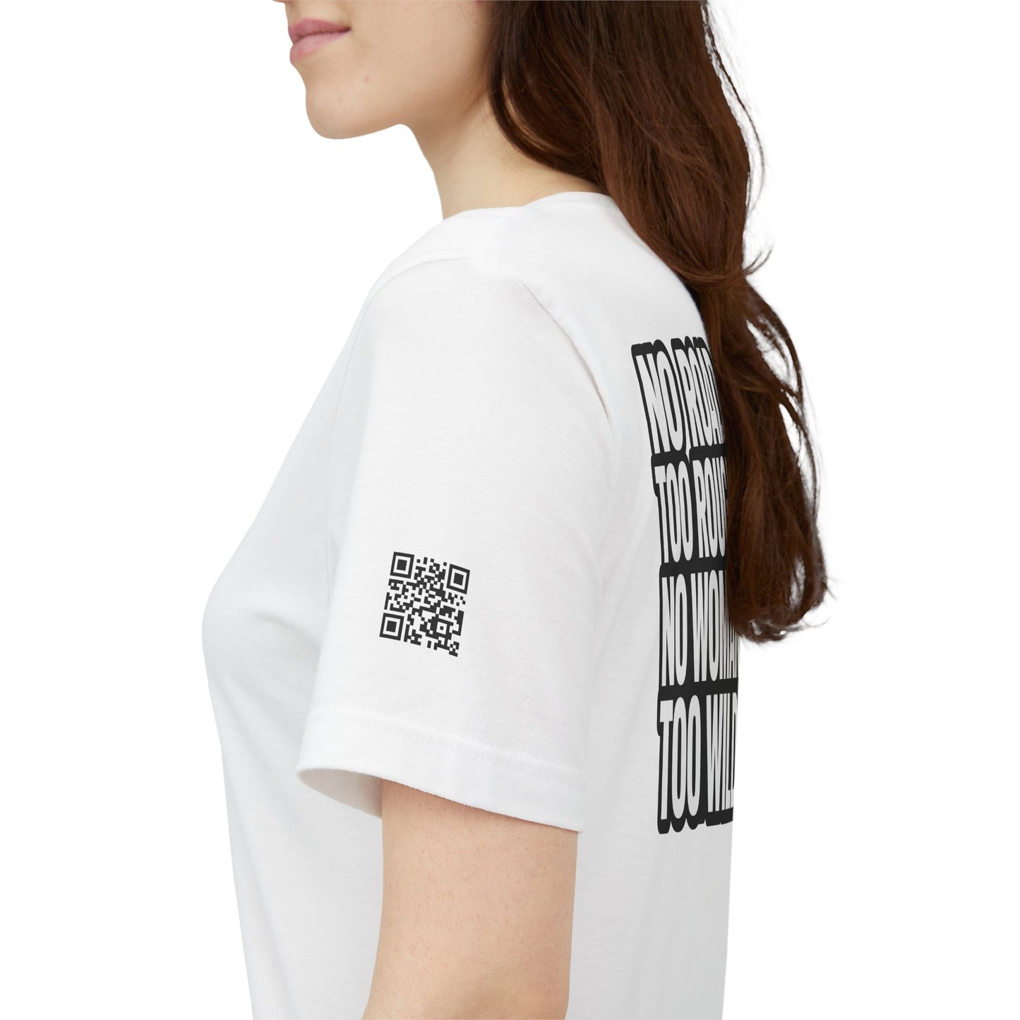 No Road Too Rough, No Woman Too Wild – Adventure Streetwear Graphic Tee