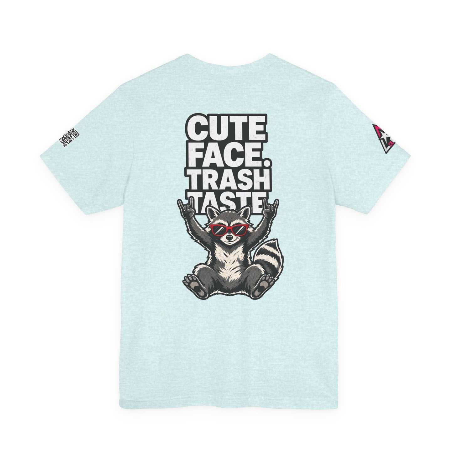 Cute Face, Trash Taste – Funny Raccoon Graphic Tee