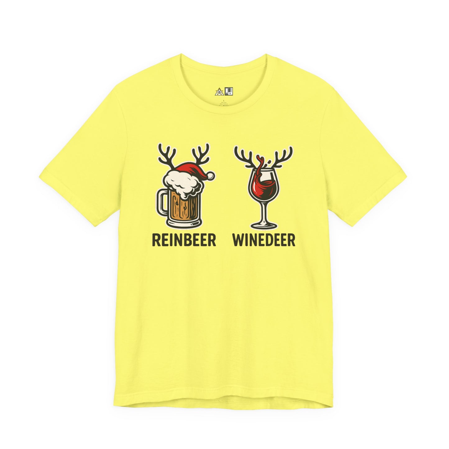 Reinbeer vs Winedeer – Unisex Bold Holiday Graphic Tee