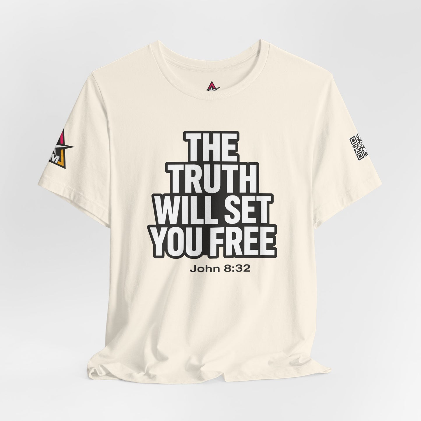 The Truth Will Set You Free Graphic T-Shirt | John 8:32 Bible Verse Tee | Christian Streetwear