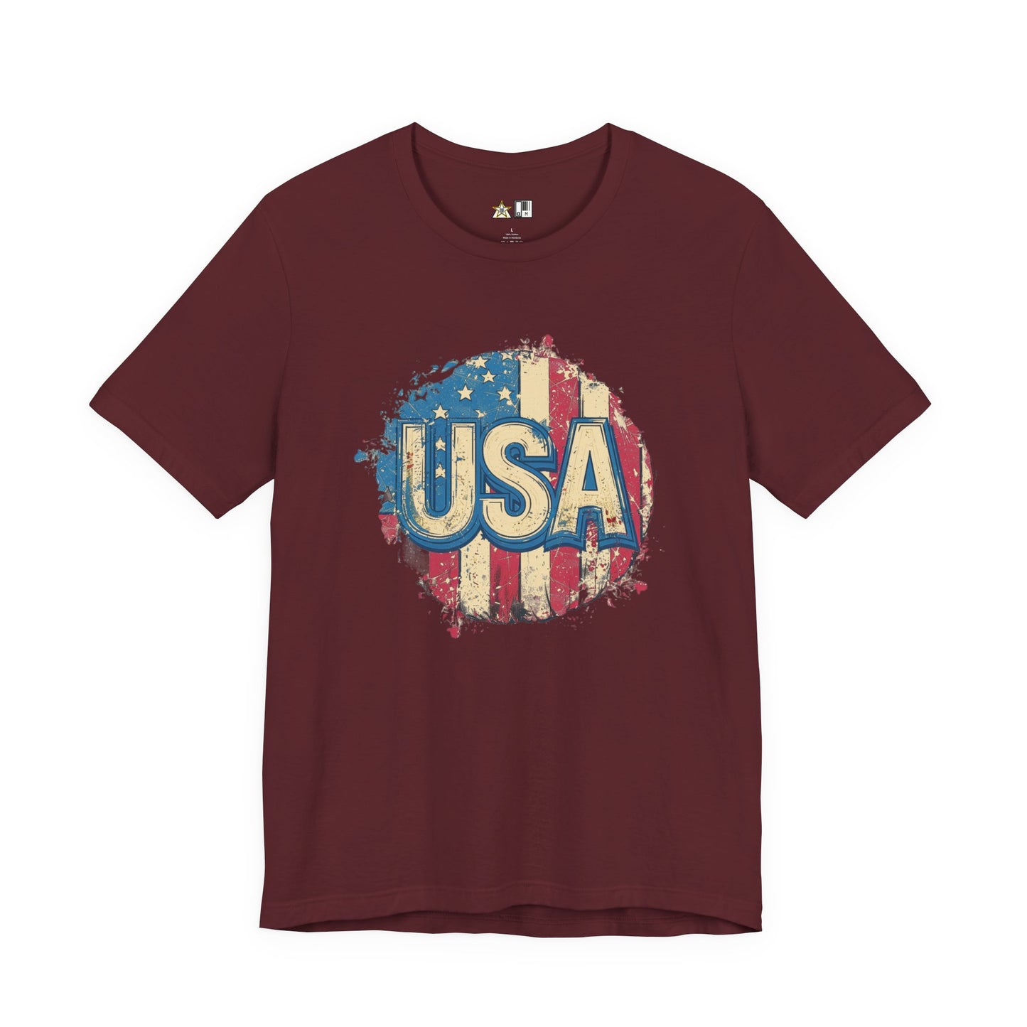 USA Raw Spirit – Unisex Patriotic Streetwear Tee