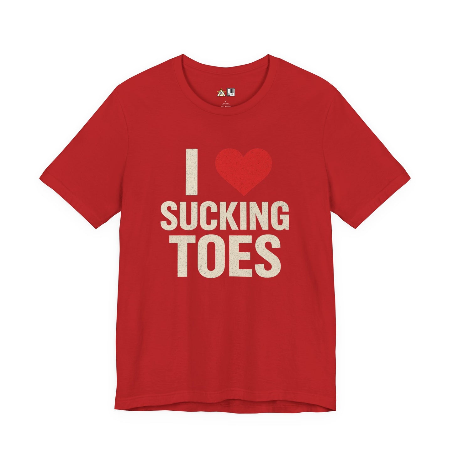 I ♥ SUCKING TOES Unapologetic Fetish Humor – Unisex Streetwear Graphic Tee