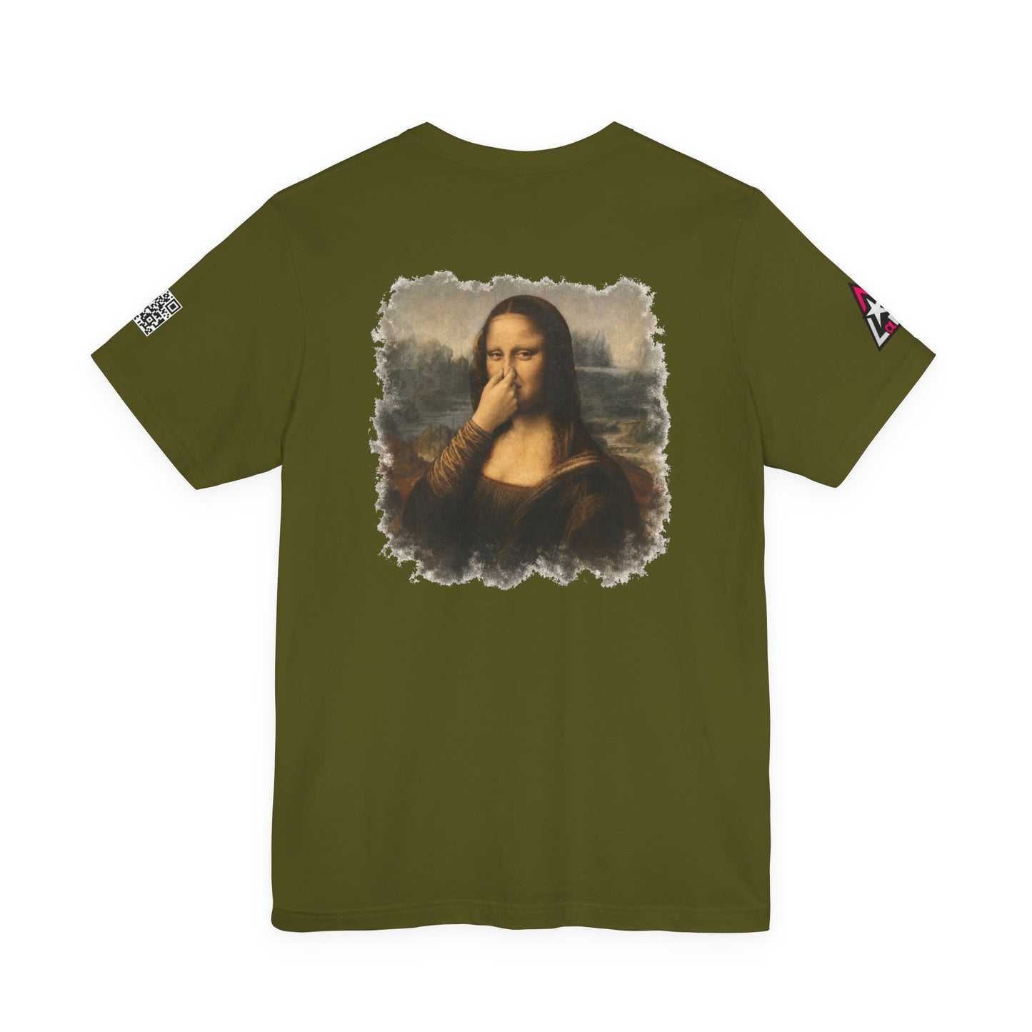 Something Smells Like Bullshit Graphic T-Shirt | Mona Lisa Parody Tee