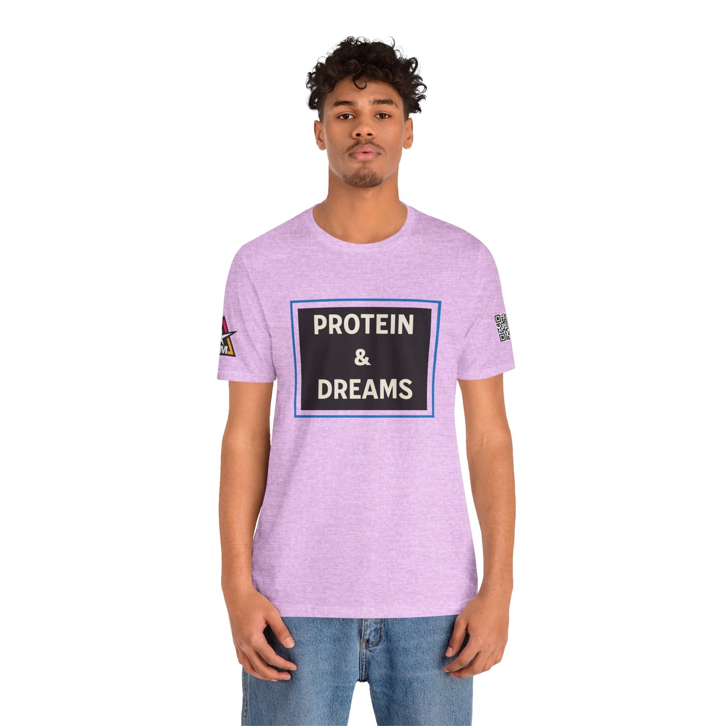 Protein & Dreams Graphic T-Shirt | Fitness Streetwear Tee | Gym Lifestyle Shirt
