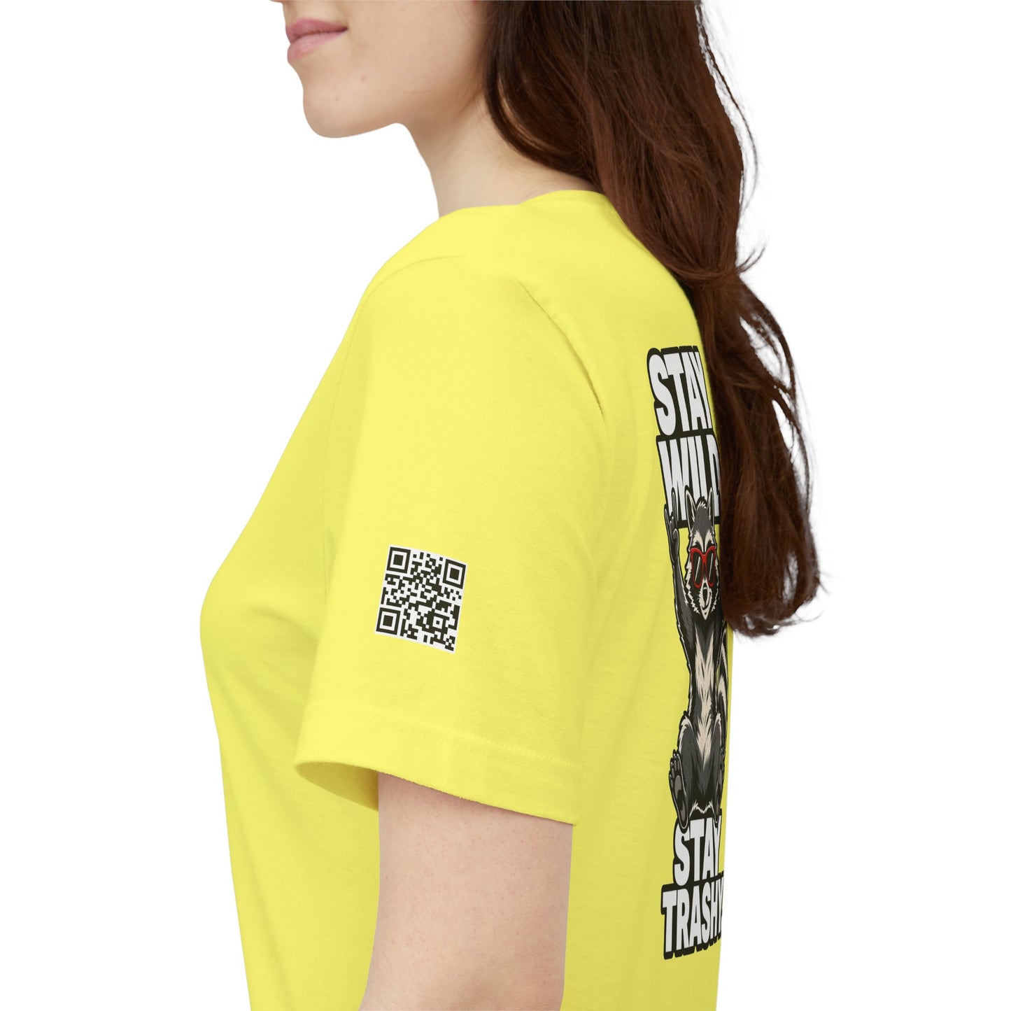 Stay Wild, Stay Trashy – Funny Raccoon Graphic Tee