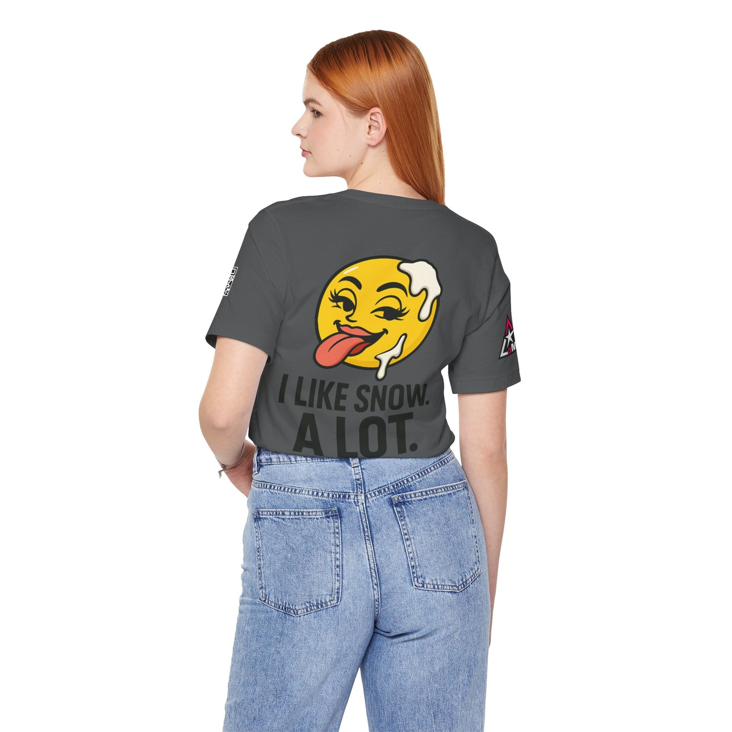 I Like Snow. A Lot. Graphic T-Shirt | Funny Winter Tee | Cheeky Snow Lover Shirt