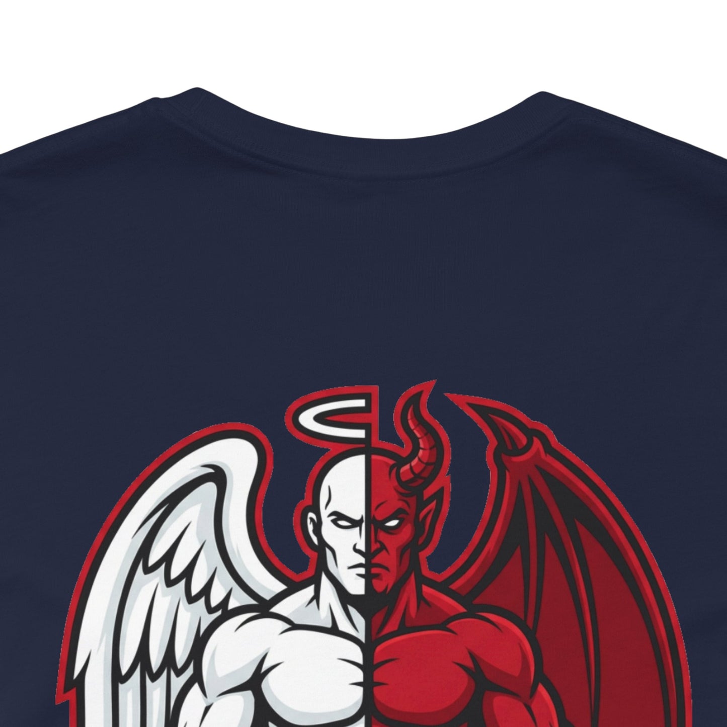 BUILT DIFFERENT Angel & Devil Graphic T-Shirt | Duality Streetwear Tee | Bold Unisex Statement Shirt