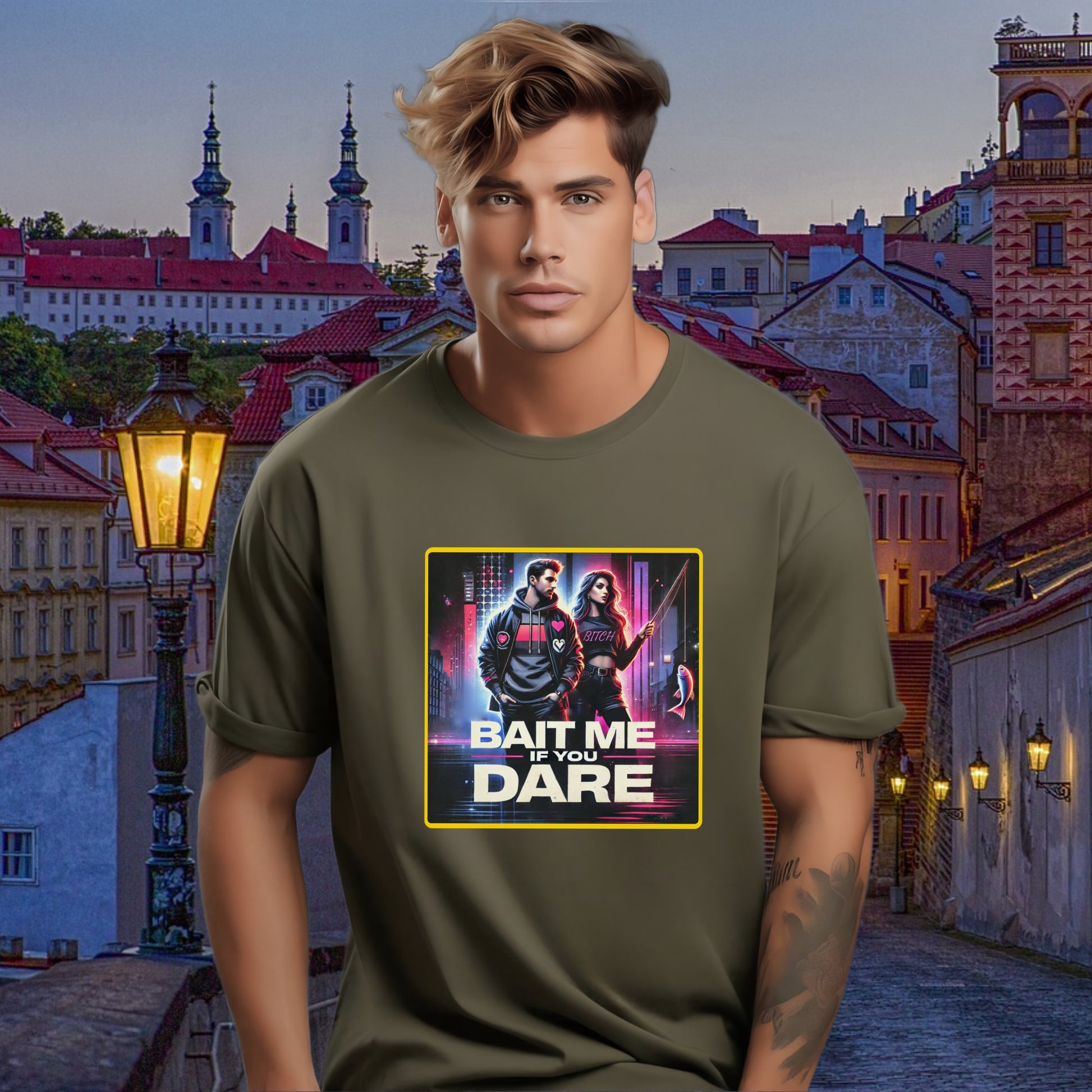 Bait Me If You Dare Graphic Tee Shirt product