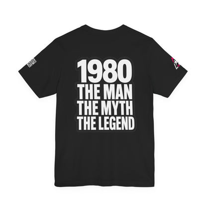 1980 The Man The Myth The Legend Graphic T-Shirt | 1980 Birthday Tee | Vintage Legend Shirt
