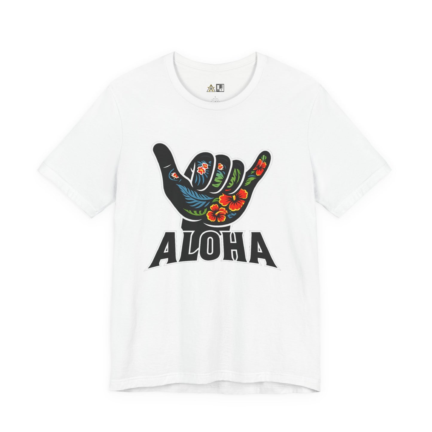 Aloha Shaka Floral Vibe – Unisex Streetwear Graphic Tee