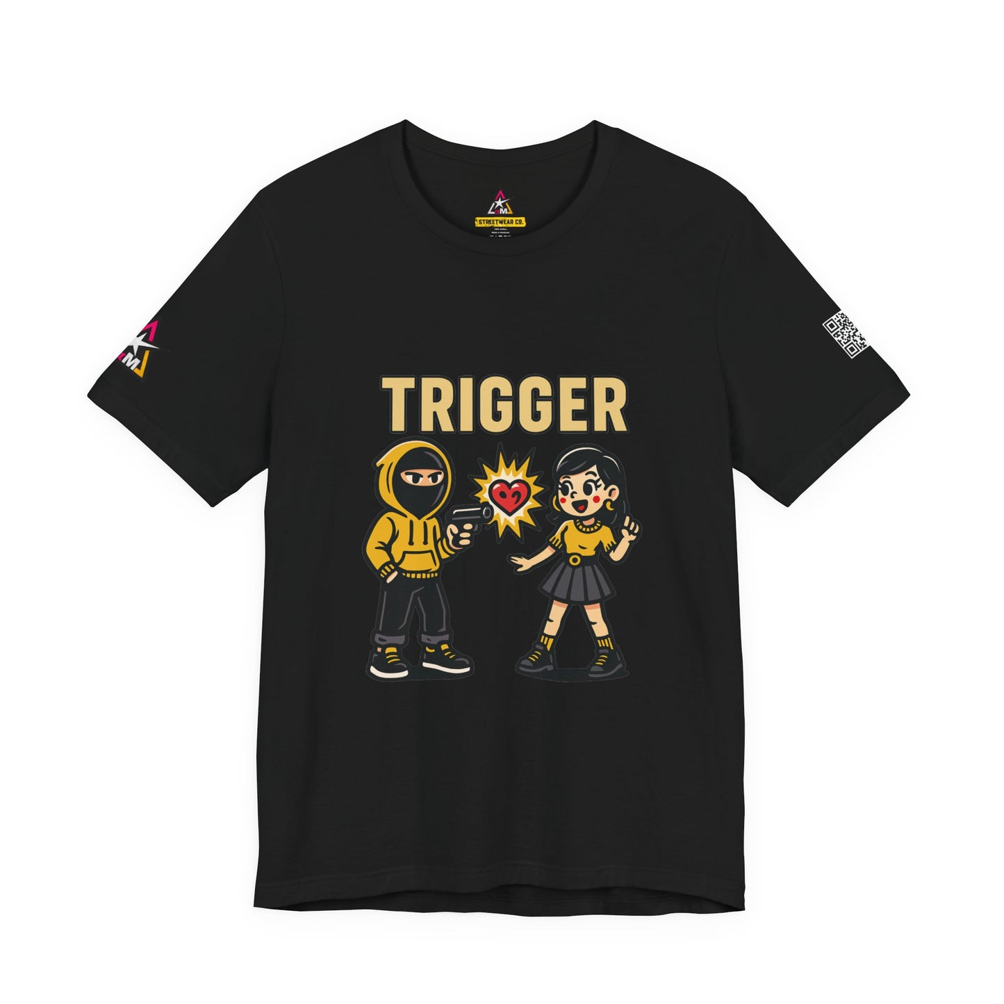 Trigger Graphic T-Shirt | Funny Dating Tee | Toxic Love Streetwear  TRIGGER
