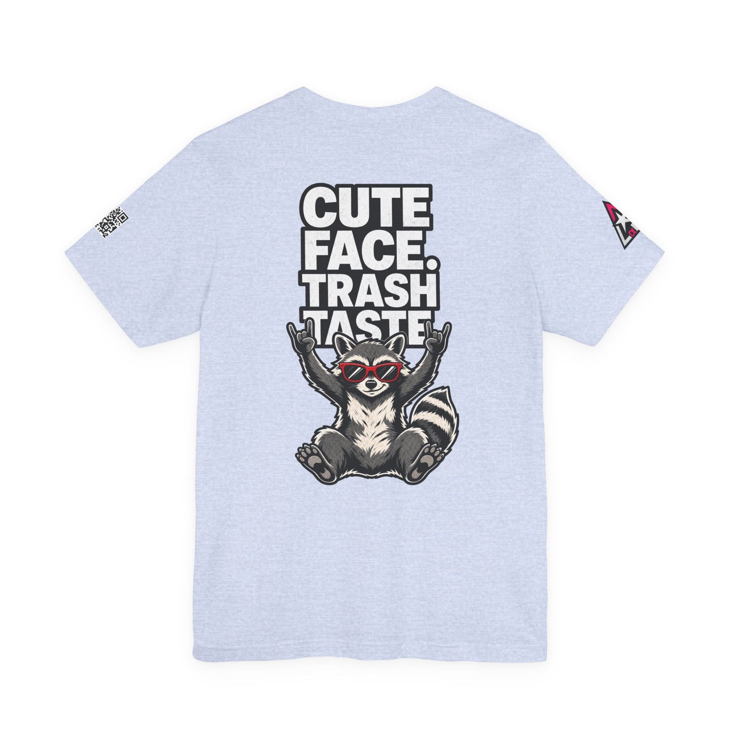Cute Face, Trash Taste – Funny Raccoon Graphic Tee