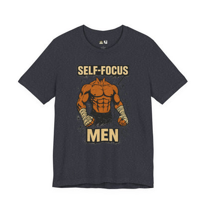 Fighter Self-Focus Men Muscle Power – Unisex Streetwear Graphic Tee