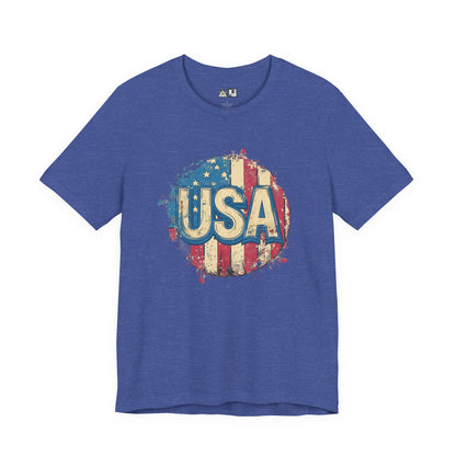 USA Raw Spirit – Unisex Patriotic Streetwear Tee