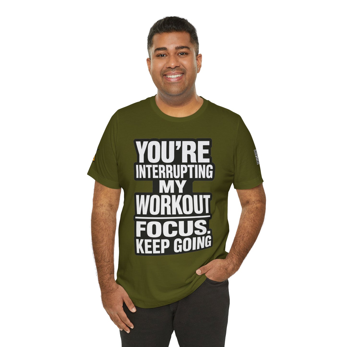 You’re Interrupting My Workout Graphic T-Shirt | Focus Keep Going Gym Tee | Fitness Streetwear