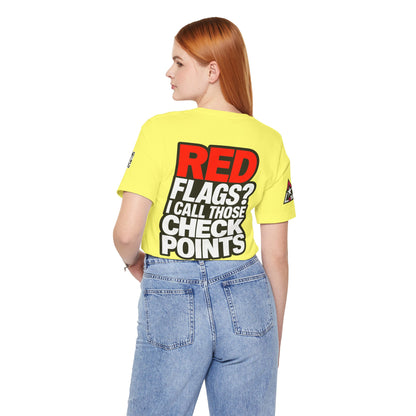 Red Flags? I Call Those Checkpoints – Funny Dating Graphic Tee