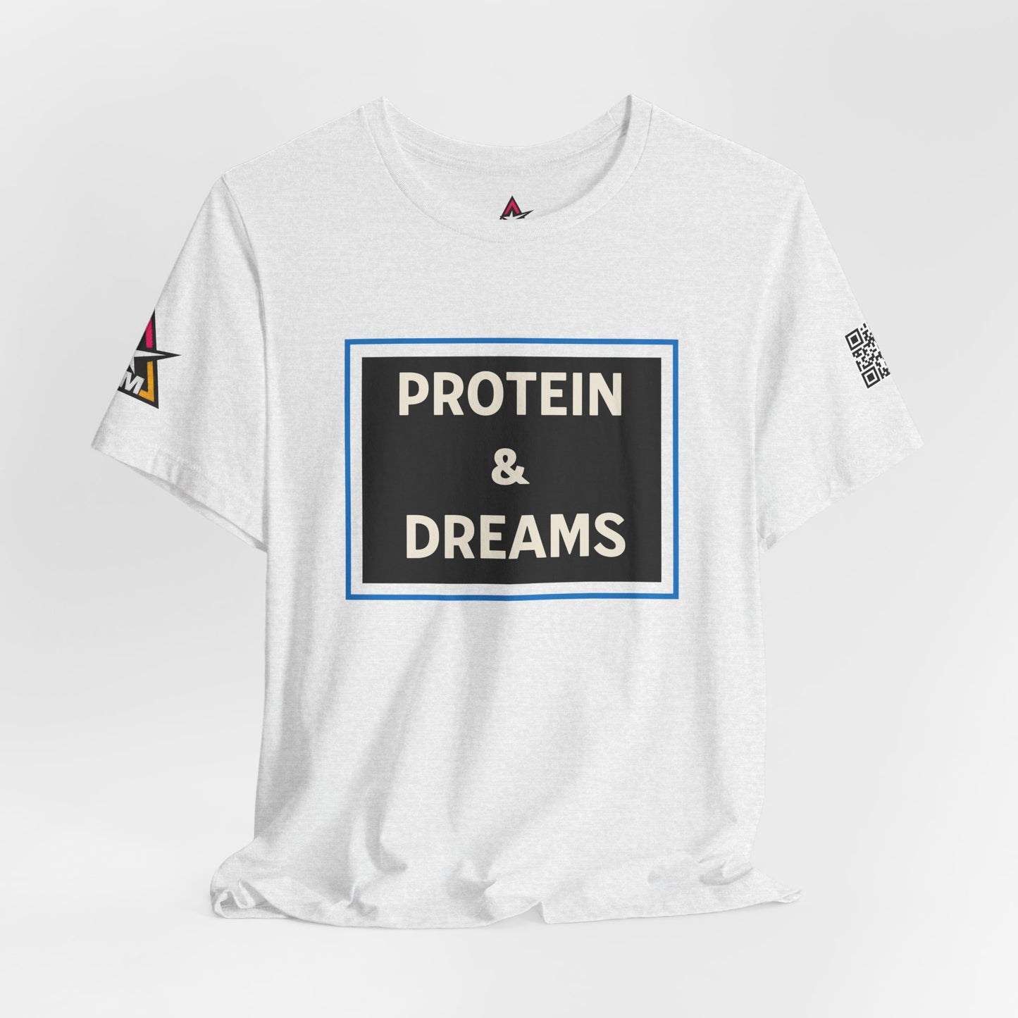 Protein & Dreams Graphic T-Shirt | Fitness Streetwear Tee | Gym Lifestyle Shirt