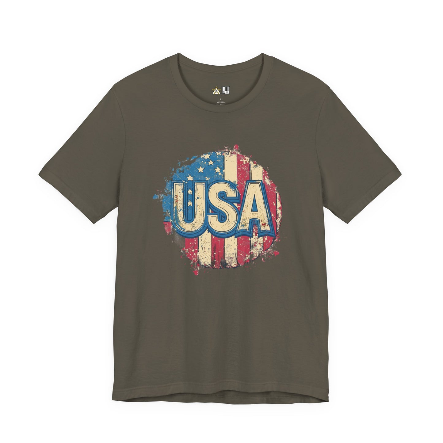 USA Raw Spirit – Unisex Patriotic Streetwear Tee