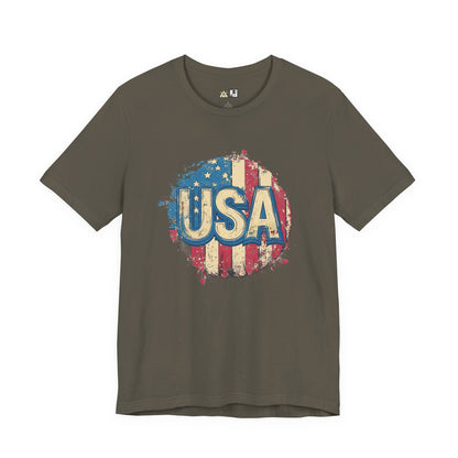 USA Raw Spirit – Unisex Patriotic Streetwear Tee