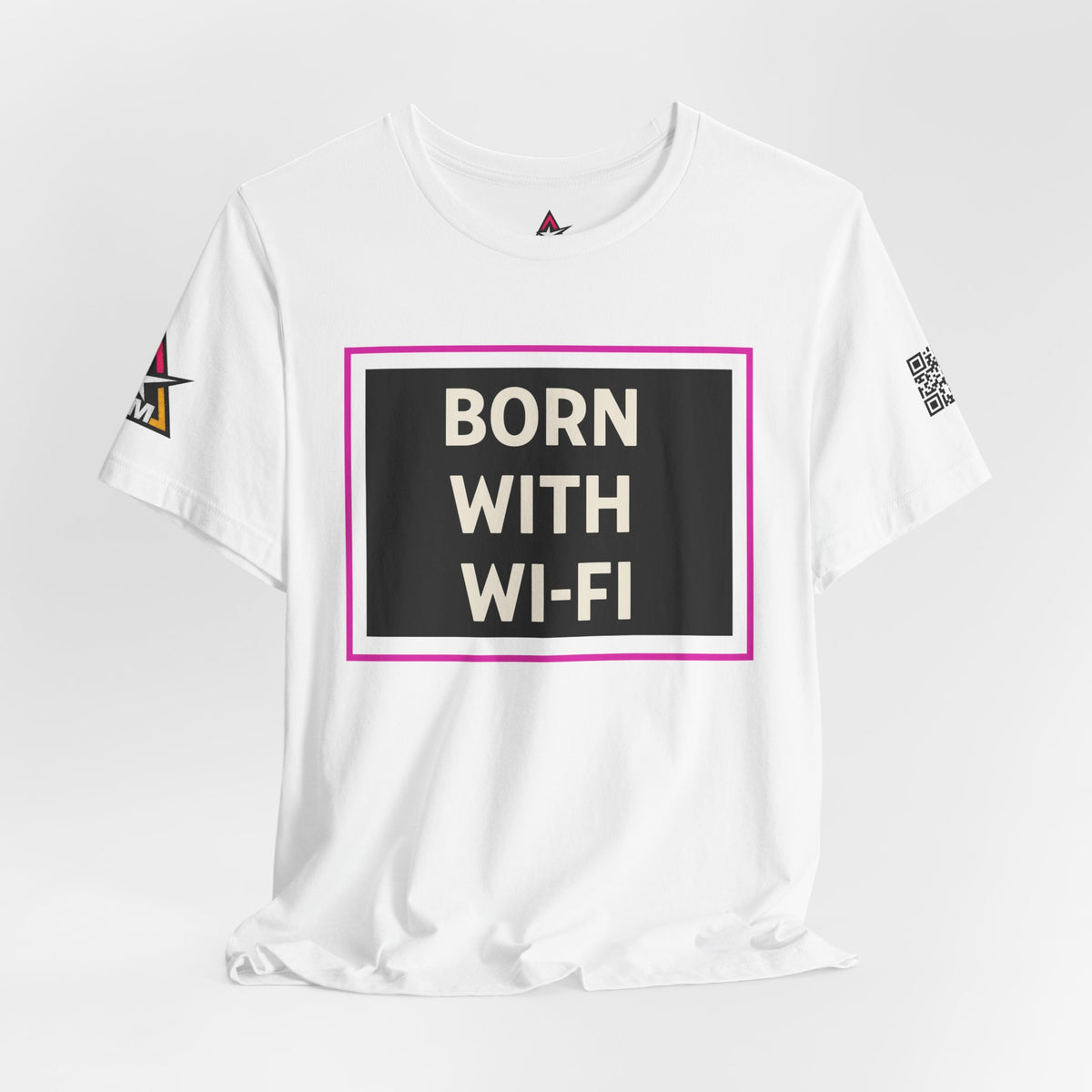 BORN WITH WI-FI | Funny Millennial Graphic Tee | Tech Humor Streetwear