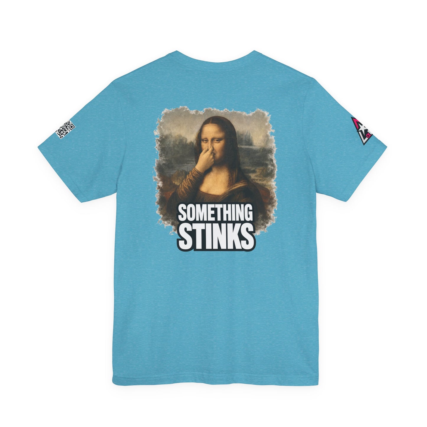 Something Stinks – Funny Mona Lisa Parody Graphic Tee